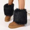 Women's Stylish Warm Fluffy Snow Boots 87035175C