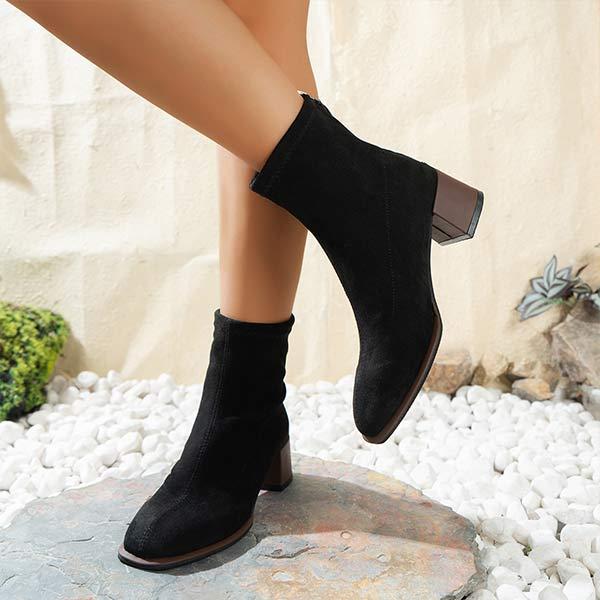 Women's Chunky Heel Ankle Boots 10221278C