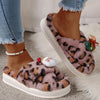 Women's Casual Santa Claus Thick Sole Plush Slippers 90718746S