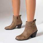 Women's Casual Daily Chunky Heel Ankle Boots 81499157S