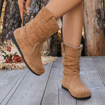 Women's Retro Western Suede Ankle Boots 32930427C