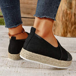 Women's Platform Espadrille Loafers with Rope Detail 99613253C