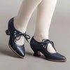 Women's Hollow-Out High Heel Lace-Up Casual Shoes 21104793C