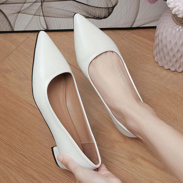 Women's Elegant Commuting Pointed Toe Low Heels 86019748S