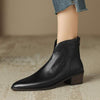 Women's Vintage Chunky Heel Ankle Martin Boots 10485658C