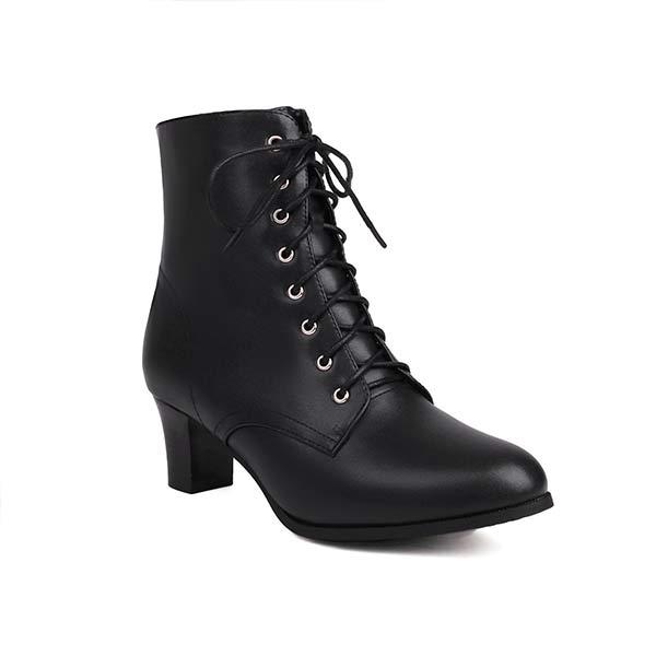 Women's Lace-Up Ankle Martin Boots 01653835C