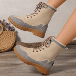 Women's Warm Lace-Up Ankle Boots 30691997C