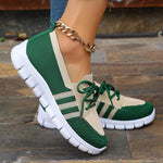 Women's Casual Lace Up Mesh Fly Knit Sneakers 12822218S