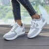 Women's Round Toe Lace-Up Athletic Casual Shoes 99633550C