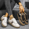 Women's Retro Leopard Lace-Up Sneakers 71957106S