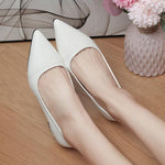 Women's Elegant Commuting Pointed Toe Low Heels 86019748S