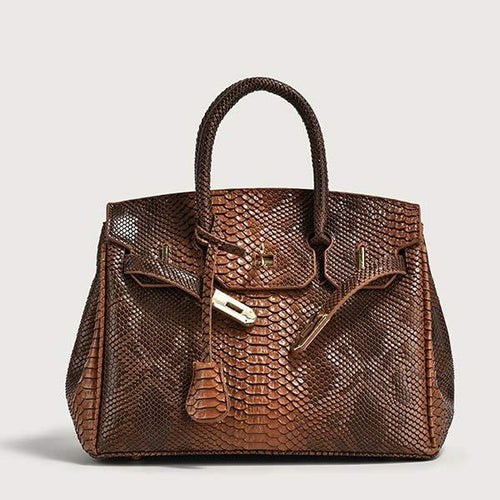 Large Capacity Snakeskin Pattern Tote Bag 20128852C