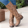 Women's Stitching Chunky Heel Knight Boots 01992382C