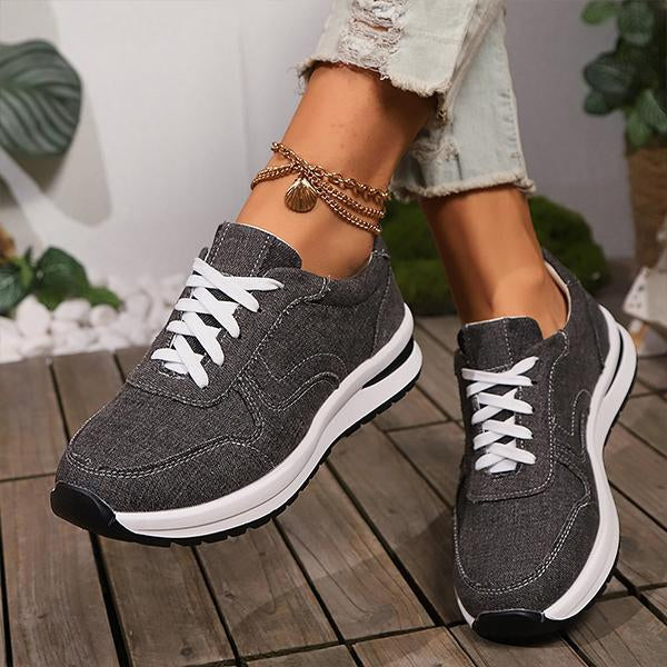 Women's Casual Flat Lace-Up Sneakers 41069870S