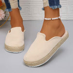 Women's Slip-On Half Mules Espadrille Shoes 11021855C