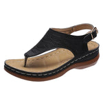 Women's Wedge Casual Solid Color Wedge Flip Sandals 10206765C