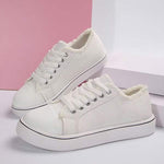 Women's Casual Lace-Up Canvas Shoes 10802530C