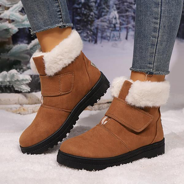 Women's Casual Velcro Thick Sole Snow Boots 52034710S