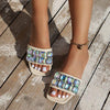 Women's Fashionable Colorful Rhinestone Flat Slippers 65907211S