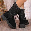 Women's Lace-Up Short Snow Boots 21410798C