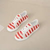 Women's Color Block Low Top Lace Up Canvas Shoes 38423889C