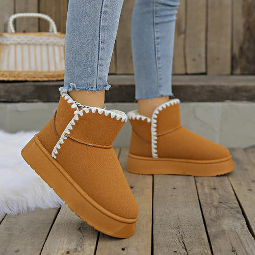 Women's Casual Boho Style Thick Sole Snow Boots 67142346S