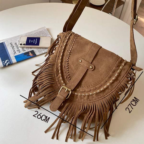 Tassel Vintage Saddle Bag 66131662C