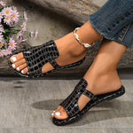 Women's Stone Pattern Flat Sandals 07164539C