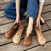 Women's Retro Slip-On Soft Sole Flat Shoes 49122421S