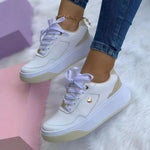 Women's Casual Colorblock Platform Sneakers 97723804C