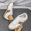 Women's Retro Leopard Lace-Up Sneakers 71957106S