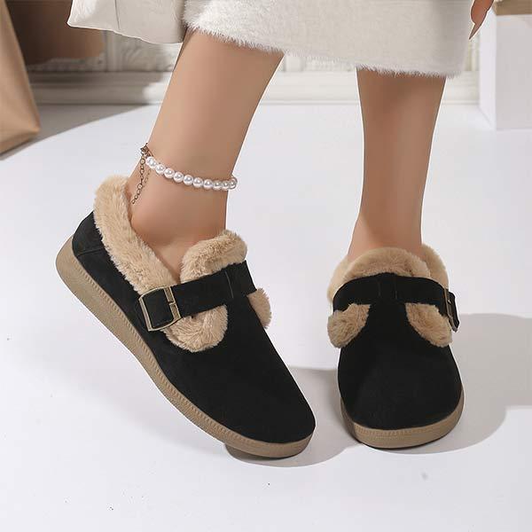 Women's Fleece-Lined Thickened Fur Shoes 11041153C