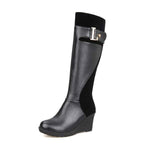 Women's Wedge Heel Knee-High Boots 15122715C