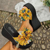 Women's Floral Platform Wedge Sandals 01584931C