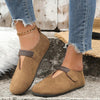 Women's Retro Round Toe Casual Beanie Shoes 58537752S