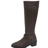 Women's Long Riding Boots with Buckle Strap 07520002C