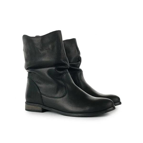 Women's Casual Round Toe Flat Slip-On Sexy Ankle Boots 22294480S