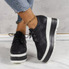 Women's Casual Lace-Up Platform Shoes 48223213S