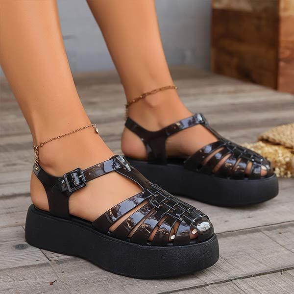 Women's Closed-Toe Platform Casual Sandals 51090609C