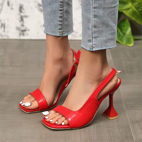 Women's High Heel Side-Cutout Fashion Sandals 43193851C