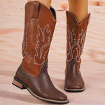 Women's Embroidered Western Cowboy Riding Boots 03393791C