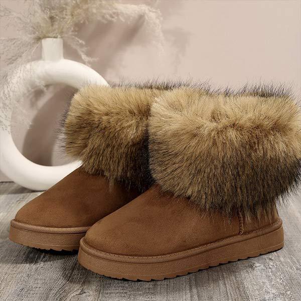 Women's Plush-Lined Warm Snow Boots 51049131C