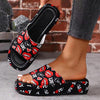 Women's Flower Butterfly Thick Casual Soled Slippers 24404084S