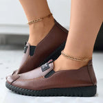 Women's Fashion Waterproof Soft Sole Slip On Peas Shoes 30667325C