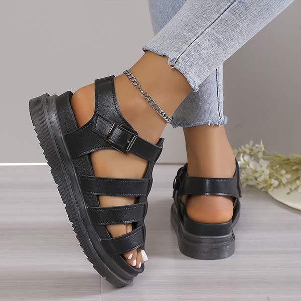Women's Flat Platform Roman Sandals 35573344C