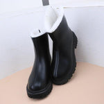 Women’s Casual Black Simple Snow Boots 42595105S