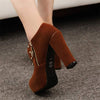 Women's Platform Chunky Heel Ankle Boots 55377895C