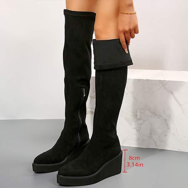 Women's Thick Sole Stretch Over-the-Knee Boots 41184030C