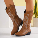 Women's Embroidered Riding Boots 63310884C