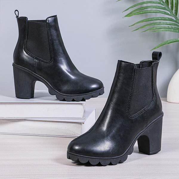 Women's Elastic High-Heel Ankle Boots 04302336C